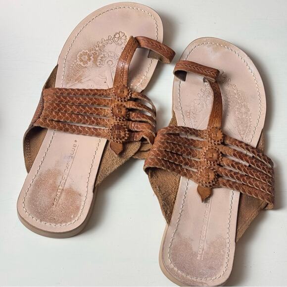 Montego Bay Club Brown Low Heel Sandals Sz 8 - Picture 4 of 8